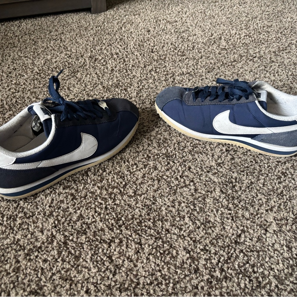 Nike Blue and White Cortez  Low-Top Sneaker